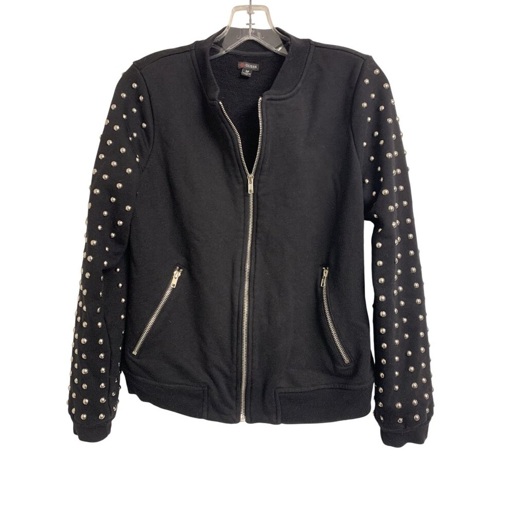Guess S/P Studded Cotton Whimsigoth Y2K Sweatshirt‎ Jacket Grunge